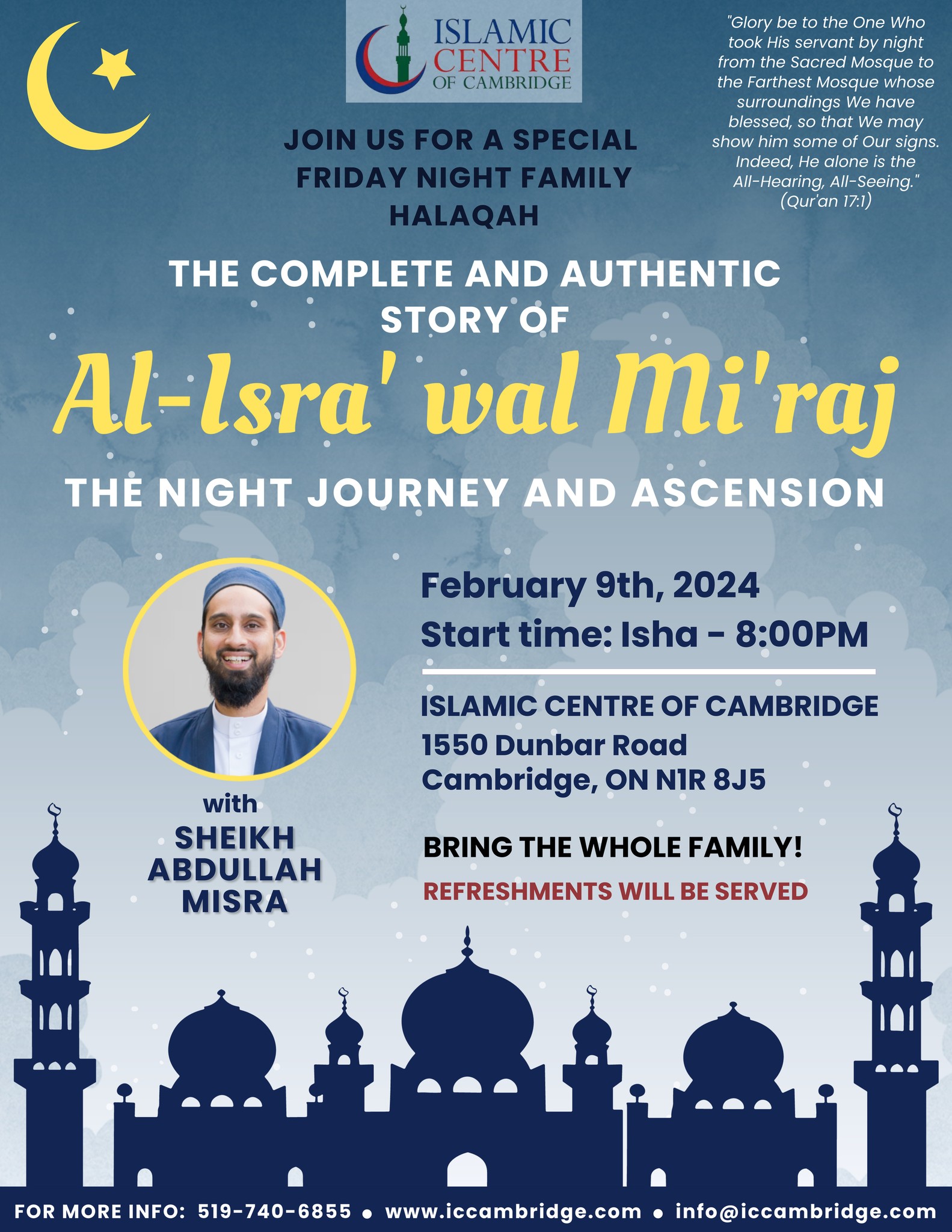 Islamic Centre of Cambridge Al-Isra' wal Mi'raj