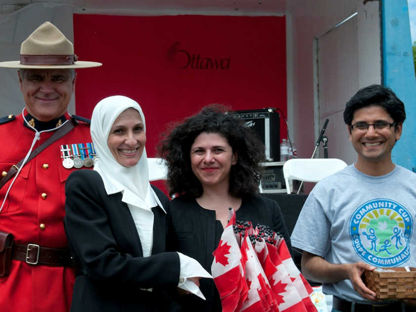New Canadian Citizens at last year's Community Cup